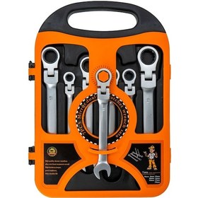 Resim Titi 5439 Mafsallı Cırcır Kombine Anahtar Takımı 7 Parça 