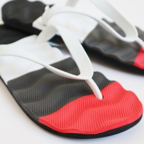 Resim Bermody Erkek Rahat Dalgalı Kırmızı Parmak Arası Plaj Terliği Flip Flops 