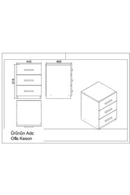 Resim Yurudesign Vario Abcdefg2 Ofis Masa Makam Takımı 3 Renk 