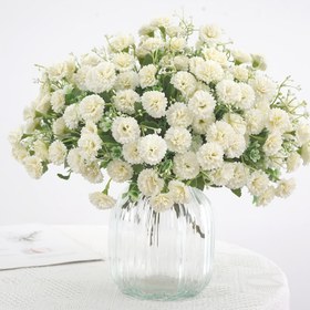 Resim 20 Başlıklı Yapay Kardan ve Lale Buketi, Gevşek Çiçekler, Beyaz Plastik Çiçekler, Dış Mekan Düğünleri, Ev ve Otel Dekorasyonu İçin - Tatlı ve Şık Bir Atmosfer Oluşturmak İçin Mükemmel, Düğün Dekorasyonu 