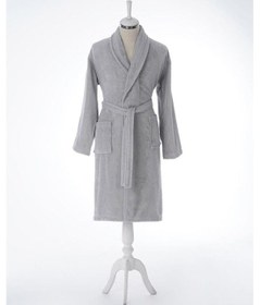 Resim Özdilek Tek Bornoz Şalyaka-colourist Gri S-m Beden Gri 