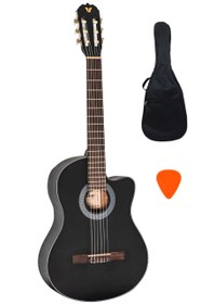 Resim Valler VG250 C BK Cutaway Siyah Klasik Gitar 