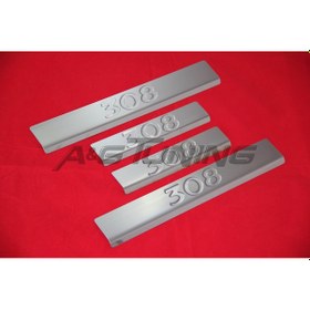 Resim Peugeot 308 Krom Kapı Eşiği 4Prç 2007-2013 Paslanmaz Çelik N11.3664 