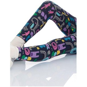 Resim Lovetti Kız Çocuk Cutouts Animal Desen Tayt 8809 Çok Renkli 