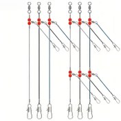 Resim 4 adet Paslanmaz Çelik Balık Tekerleği Seti Kırmızı Boncuklarla - Lure Balıkçılığı İçin İdeal, 2 Tekerlek, 2 Tekerlek Halkası ve 2 Tekerlek Halkası Dahil, Bağımsızlık Günü, Ramazan, Şükran Günü, Noel ve Daha Fazlası İçin Mükemmel, Balıkçılık Ekipmanları | Tekerlek Balıkçılık Ekipmanları | Dayanıklı Balıkçılık Ekipmanları, Balıkçılık Malzemeleri 