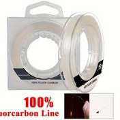 Resim FTK 49.93 metre Şeffaf Gümüş Fluorokarbon Balıkçılık İpi - Dayanıklı Sazan & Kış Balıkçılığı Ana İpi, Tüm Mevsimler İçin Mükemmel 