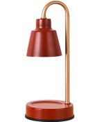 Resim Yunboo Küçük Boylu Metal Aromatherapy Mum Eritici Lambası - Ev İçi Kullanıma Uygun, Akıllı Zamanlayıcı Ve Parlaklık Regülatörü, Kırmızı, 110v Abd/japonya Versiyonu 
