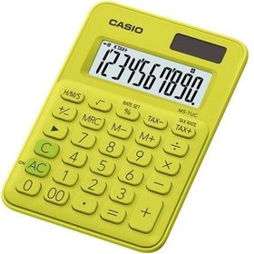Resim Casio MS-7UC-YG 10 Hane Limon Masa Üstü Sarı Hesap Makinesi 