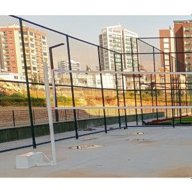 Resim Diamond Seyyar Voleybol Direği Ve Gold Voleybol File Seti 