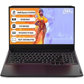 Resim Lenovo IdeaPad Gaming 3 15ACH6 82K202BRTX16 R5-5500H 16 GB 512 GB SSD RTX2050 15.6" Dos Dizüstü Bilgisayar 