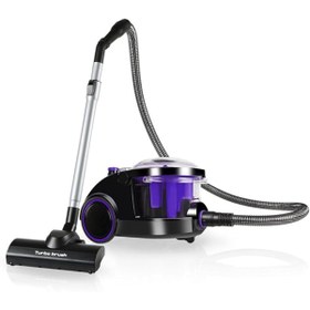Resim yenibagshop Bora ET11133 Su Filtreli Süpürge, 850W, HEPA 13 Filtre, Siyah-Mor 