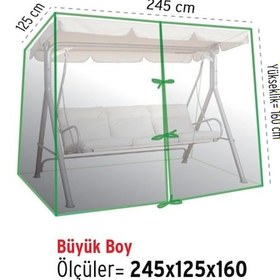 Resim Homaks Salıncak Koruma Örtüsü 245x125x160 