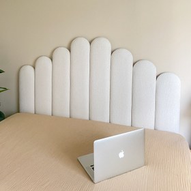 Resim Bukle Kumaş Yatak Başlığı - 150cm 