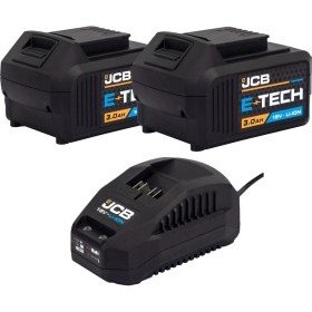 Resim JCB 18 V 3.0 Ah Lithium-Ion Batarya ve Şarj Cihazı Seti 