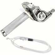 Resim Hightower 22mm Cnc Alüminyum Motor Gaz Kumandası - Evrensel Klx Cr Crf Exc Xr Ttr Cb Ssr Atv Dirt Pit Bisikletleri İçin Gümüş Renk 