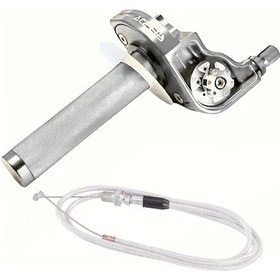 Resim Hightower 22mm Cnc Alüminyum Motor Gaz Kumandası - Evrensel Klx Cr Crf Exc Xr Ttr Cb Ssr Atv Dirt Pit Bisikletleri İçin Gümüş Renk 