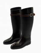 Resim NOADESİGN uzun deri aksesuarlı yağmur çizmesi 