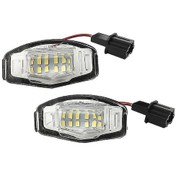 Resim Youmex Honda Civic Ve Accord İçin 2 Adet Siyah Led Plaka Aydınlatma - Canbus Uyumlu, Kolay Montaj 