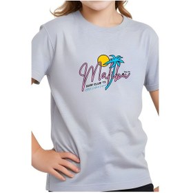 Resim Fyk Kids Kız Çocuk Basic Malibu Baskılı T-shirt Gri 