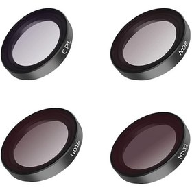 Resim Jeehugo Telesın Is-flt-go3 Insta360 Go 2/3 Filtre Seti: Cpl Polarize + Nd8/16/32 Güneşlik, Alüminyum Çerçeve, Optik Cam Şeffaf 