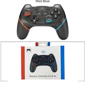 Resim Kırmızı-mavi- Yükseltilmiş Versiyon Bluetooth Kablosuz Kumanda Uyumlu Nintendo Switch Pro Gamepad Uyumlu Nintendo Oyun Joystick 