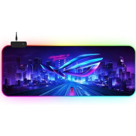 Resim AyrStore RGB Mousepad 90x40 Rgb Mouse Pad XXL Büyük Oyuncu Ofis Mouse Altlığı Işıklı Mousep 