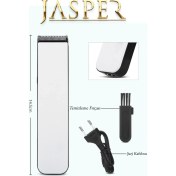 Resim Jasper JPR-1014 Pro Ayarlanabilir Saç Tarağı Saç Sakal Ense Çizim Tıraş Makinesi 