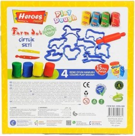 Resim MCM Group ERN-588 Heroes Orta Kutulu Çiftlik Oyun Hamuru Seti 