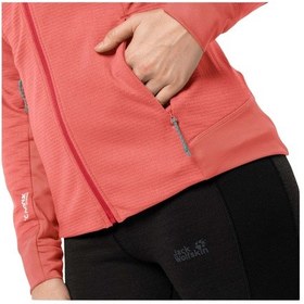Resim Jack Wolfskın Jack Wolfskin Hydro Grid Fleece Kadın Pembe Outdoor Ceketi 2072 Pembe 