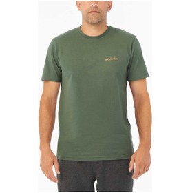 Resim Columbia CSC M Basic Logo Brushed Erkek Kısa Kollu T-Shirt Yeşil 