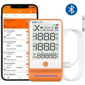 Resim Elitech GSP-6 Pro Sıcaklık ve Nem Kayıt Cihazı | Bluetooth ve Mobil Uygulama Özellikli 