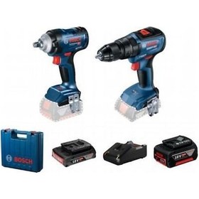 Resim Bosch Gds 18v-400 + Gsb 18v-50 Akülü Set (2.0Ah+5.0Ah) - 06019K0003 