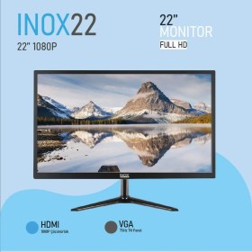 Resim Inox-22 22" Inç Full Hd Monitör - 1080P Full Hd 60Hz 5ms VGA Uyumlu Tv Olarak Kullanılabilir 