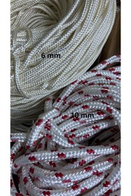 Resim BDZ DERİ 50 Metre Iskota Halat Gemici Dağcı Denizci Ipi Polyester 4 Mm 