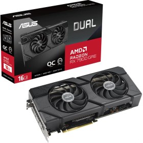 Resim Asus Asus-DUAL-RX7900GRE-O16G-AMD-RADEON-RX 7900 GRE-16GB GDDR6-256BIT-2350MHZ-OC-HDMI-DP-EKRAN Kartı 