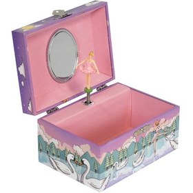 Resim Ruicoo Karton Figürlü Müzikli Kutı: Çocuklar İçin Dans Eden Figürlü, Kartun Desenli, Aynalı Hediye Sandığı 