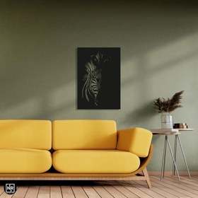 Resim NR Dizayn (21) Zebra Dekoratif Metal Tablo 49 X 34 