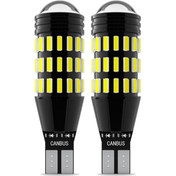 Resim Mufunye "2'li T15 W16w 51 Smd Led Geri Vites Lambası - 6500k Xenon Beyaz, 779lm, Canbus Uyumlu" 