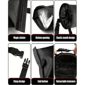 Resim Ankaflex 1 Adet Araç Atıktorbası Arka Koltuk Saklama Kabı Sızdırmaz Çöp Kovası 