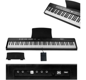 Resim Hepta Collection PLX-80BK Taşınabilir Katlanır Dijital Piyano Tuş Hassasiyetli 88 Tuş Bt (Sustain Çanta Metod) 