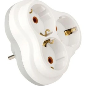 Resim Boss And Muse 3'lü Golyat (Yonca Tip) Topraklı Fiş Priz 