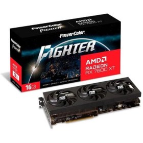 Resim POWERCOLOR 16gb Fıghter Rx7800xt 16g-f/oc Gddr6 Hdmı-dp Pcıe 4.0 