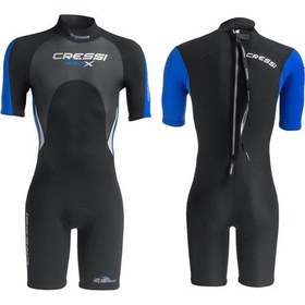 Resim Cressi Med X Man Shorty Dalış Elbisesi 2.5mm - No:2 / S Çok Renkli 