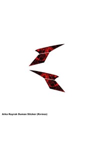 Resim Motiker CFMOTO 250SR ARKA KUYRUK KIRMIZI DUMAN PARÇALI KAPLAMA STICKER ETİKET MODELİ 