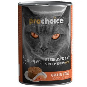 Resim Prochoice Somonlu Kısırlaştırılmış Yetişkin Kedi Konserve Yaş Maması 400 gr 