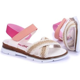 Resim Kiko Kids Şb 2843-47 Orto Pedik Kız Çocuk Sandalet Terlik Beyaz - (479422271) Beyaz 