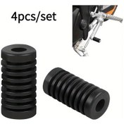 Resim Hightower 4 Adet Çok Amaçlı Motor Vites Pedal Kauçuk Kapak Pedal Pabuç Aksesuar Siyah 