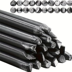 Resim 16 ve 20 adet Metal Damgalar, Profesyonel Takı Delme Kalıpları, Takı Yapımı için Kullanılan Gravür Araçları DIY El Oyma için Uygun, Çeşitli Temalı Takı Üretimi için Uygun. 