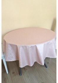 Resim Altı Astarlı Yuvarlak Muşamba Masa Örtüsü -140 Cm Çap-elg6 
