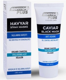 Resim Softto Plus Havyar Siyah Maske 100 ML 
